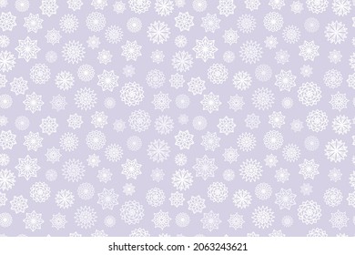 snow flake Christmas seamless pattern trendy pastel color, design for christmas festive wrapping paper greeting card brochure