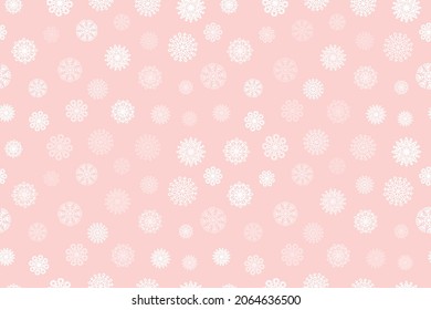 snow flake Christmas seamless pattern delicate dusty color