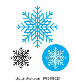 snow flake Christmas vector icon eps 10
