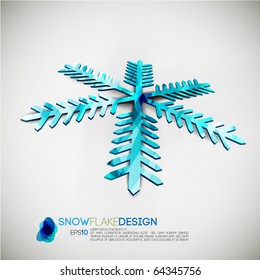 Snow Flake Design | Detailed Vector Illustration