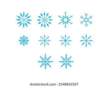 Snow Flake Icon Element Set 