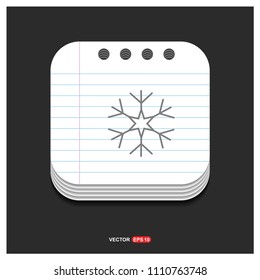 Snow Flake Icon - Free vector icon