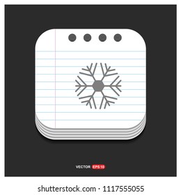 Snow Flake Icon - Free vector icon