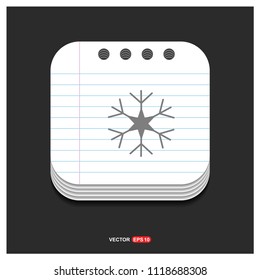 Snow Flake Icon - Free vector icon
