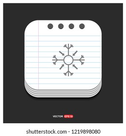 Snow Flake Icon - Free vector icon