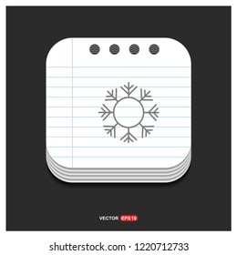 Snow Flake Icon - Free vector icon