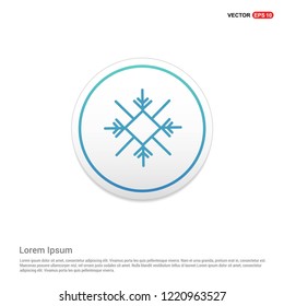 Snow Flake Icon Hexa White Background icon template - Free vector icon