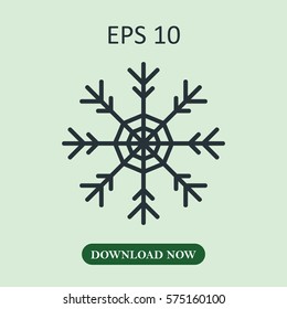 Snow flake icon vector