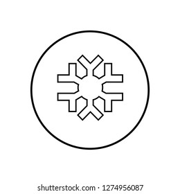 Snow flake icon. Vector Illustration
