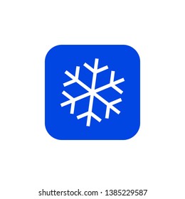 Snow flake icon. Vector illustration