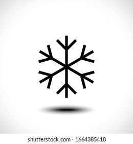Icono de copo de nieve. Ilustración del vector