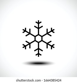 Icono de copo de nieve. Ilustración del vector