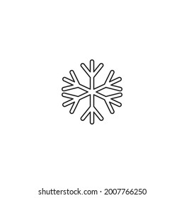 snow flake icon. Vector Illustration for mobile concept and web design.