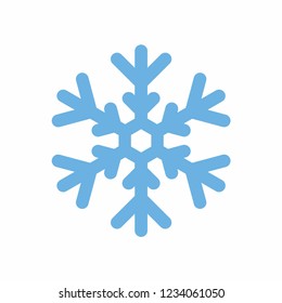 Schneeflocke Symbol Wintersymbol. Vektorillustration