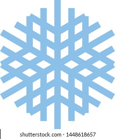 Snow Flake Illustration on White Background