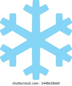 Snow Flake Illustration on White Background