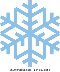 Snow Flake Illustration on White Background