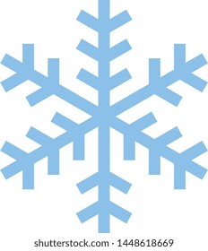 Snow Flake Illustration on White Background