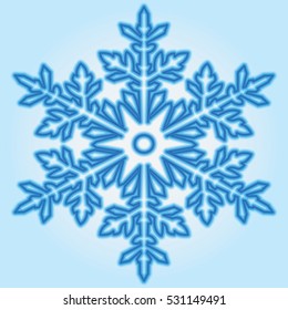 snow flake illustration for print