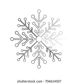 snow flake isolated icon