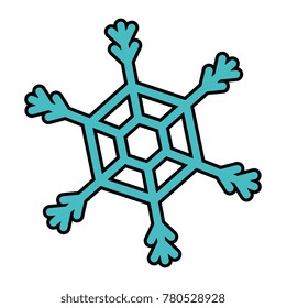 snow flake isolated icon