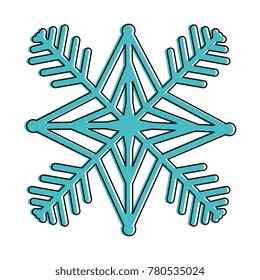 snow flake isolated icon