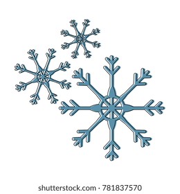 snow flake isolated icon