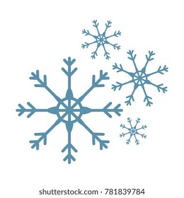 snow flake isolated icon