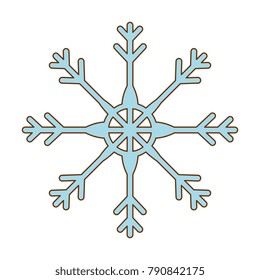 snow flake isolated icon