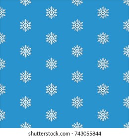 SNOW FLAKE SEAMLESS PATTERN VECTOR. TRENDY WINTER BACKGROUND