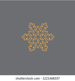 Snow flake vector icon