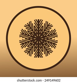 Snow flake vector icon