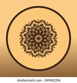 Snow flake vector icon