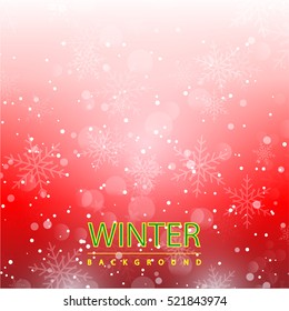 Snow flake winter season background in Christmas tone. seasonal layout invitation poster. business abstract concept. Vector decorative greeting card. sale flyer for marketing advertisement design