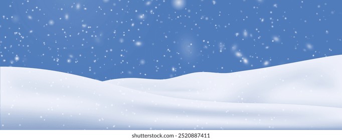 Snow flakes, snow background. Heavy snowfall, snowflakes in different shapes and forms. Snow realistic landscape background. Christmas snowflakes on a transparent background.