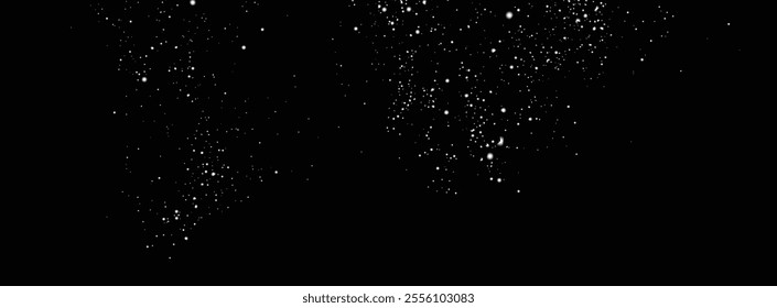 Snow flakes background. Snowflakes falling transparent background