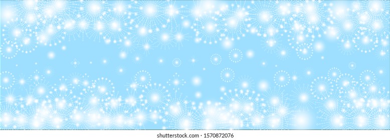 Snow flakes. Beauteous winter silver snowflake overlay template. Fancy vector illustration. Sparce snow