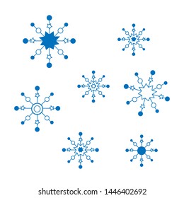 snow flakes, christmas snow, vector