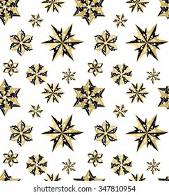 Snow flakes christmas winter background seamless texture pattern wrapping paper