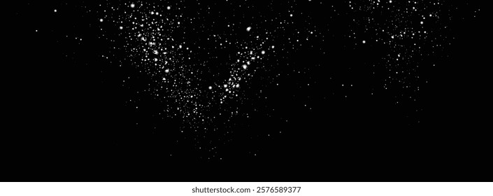 Snow flakes decoration. White snow falling vector snowflakes illustration