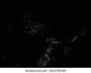 Snow flakes effect. Snowflakes falling overlay transparent background