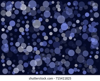 Snow flakes falling concept winter vector background illustration. Falling snow vector confetti, Christmas, New Year festive background. Rich, Shiny Blue abstract snowflakes holiday decoration.