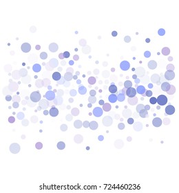 Snow flakes falling concept winter vector background illustration. Falling snow vector confetti, Christmas, New Year festive background. Rich, Shiny Blue abstract snowflakes holiday decoration.