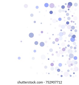 Snow flakes falling concept winter vector background illustration. Falling snow vector confetti, Christmas, New Year festive background. Rich, Shiny Blue abstract snowflakes holiday decoration.