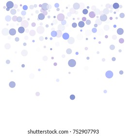 Snow flakes falling concept winter vector background illustration. Falling snow vector confetti, Christmas, New Year festive background. Rich, Shiny Blue abstract snowflakes holiday decoration.