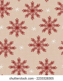 Snow flakes falling design, christmas snowflakes confetti falling scatter beige backdrop. Winter snow shapes decor.