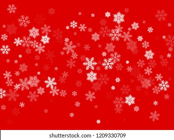 Snow flakes falling macro vector design, christmas snowflakes confetti falling scatter banner. Winter snow shapes decor. Airy flakes falling and flying winter trendy vector background.