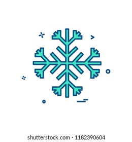 Snow flakes icon design vector