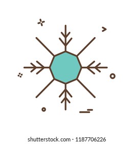 Snow flakes icon design vector