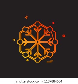 Snow flakes icon design vector